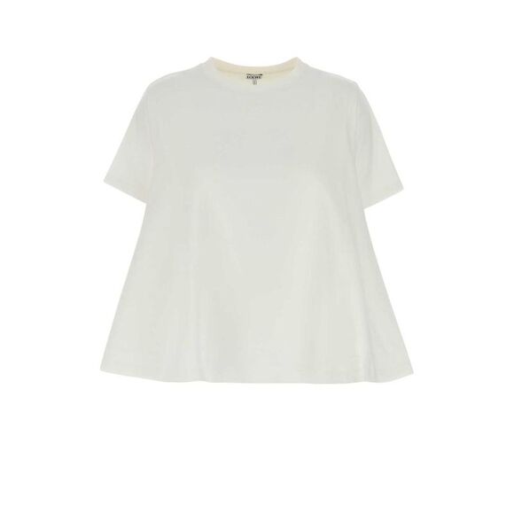 LOEWE Tops - LOEWE Anagram Embroidered Cotton T-Shirt Women WHITE T-Shirts & Tops